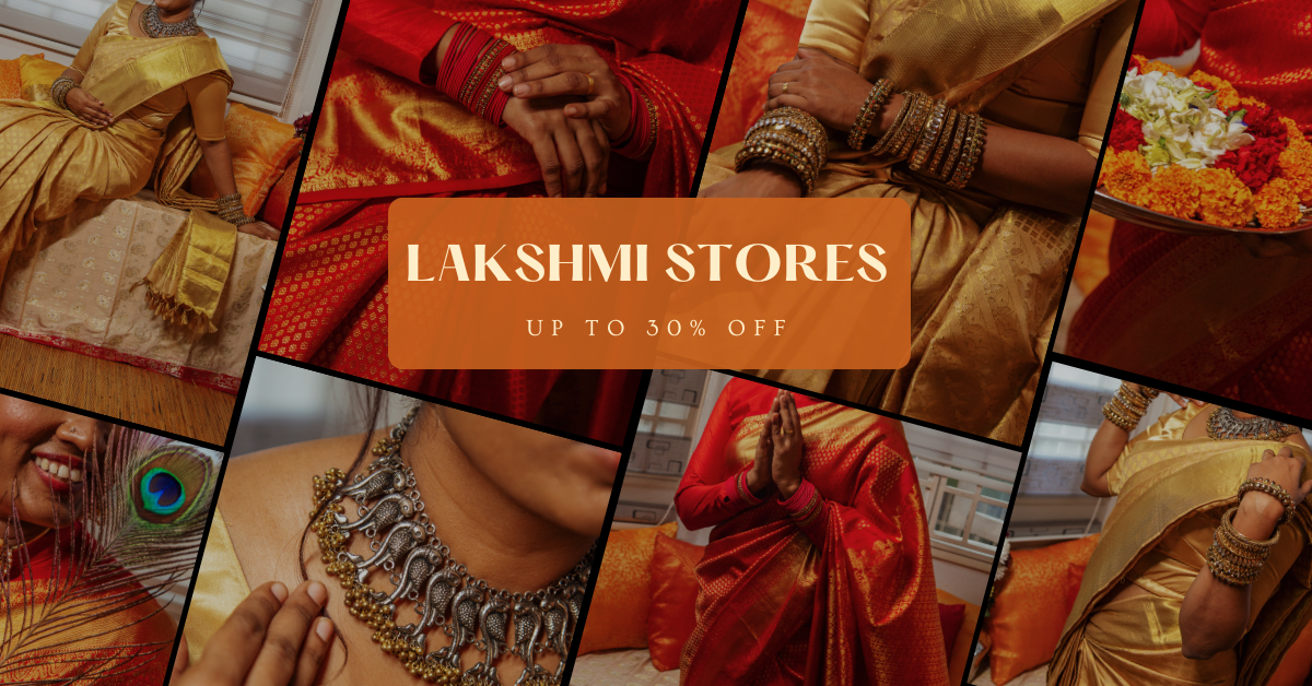 Red and Gold Traditional Navratri Sale Facebook Ad