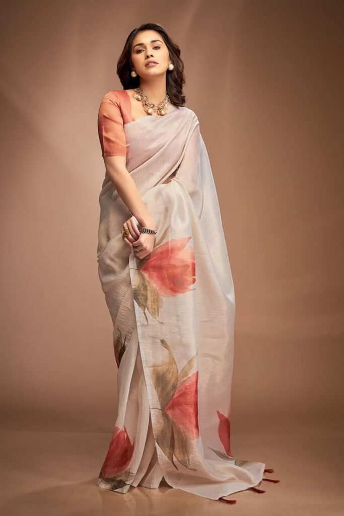 printed saree